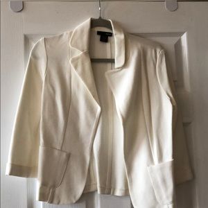 White soft blazer